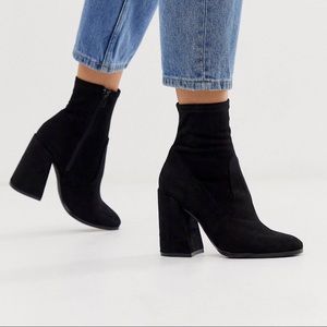 ASOS DESIGN Ellan heeled sock boots